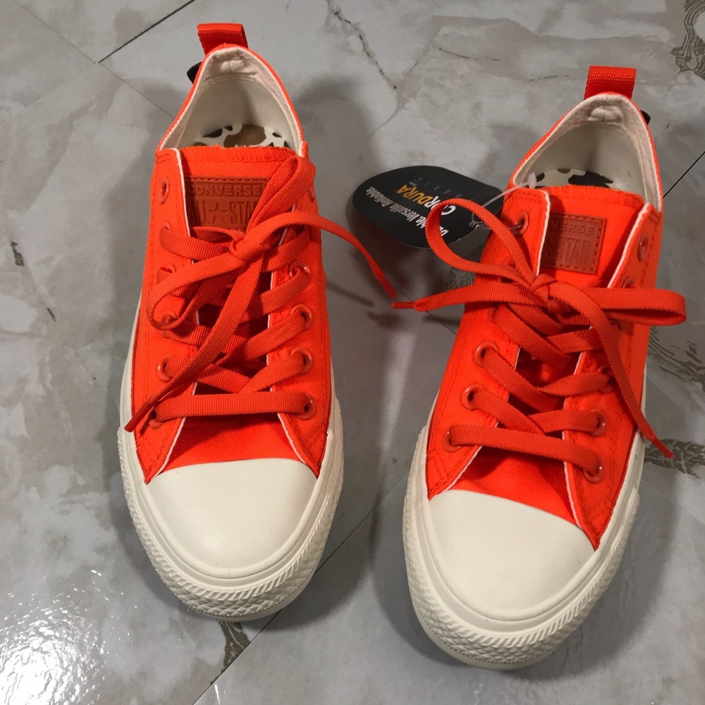 Orange Women Converse